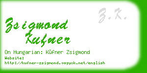 zsigmond kufner business card